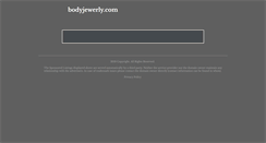 Desktop Screenshot of bodyjewerly.com